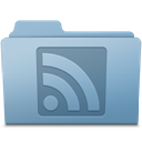 RSS Folder Blue icon
